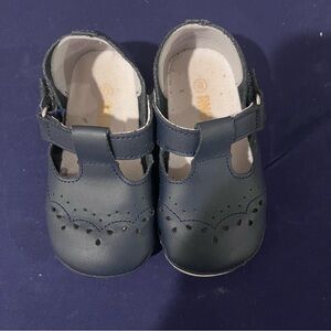 Angel Baby Navy Blue Mary Jane T Strap Shoes Size 4 Baby Girl